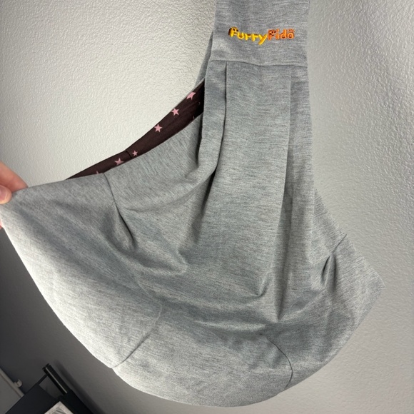 FurryFido Classic Reversible Dog & Cat Carrier Sling Grey Size M - Picture 3 of 7